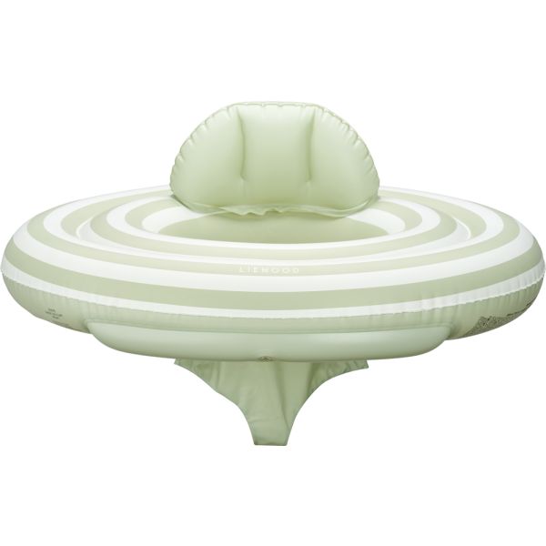 Liewood | Dawn Baby Swim Ring - Stripe Dusty Mint/Creme