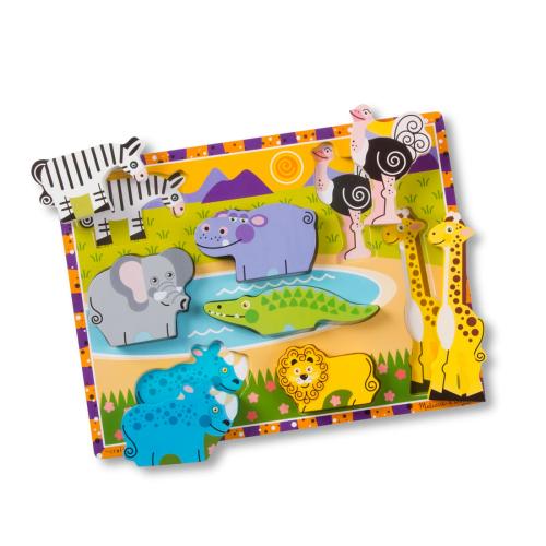 MELISSA & DOUG - PUSLESPILL CHUNKY SAFARI