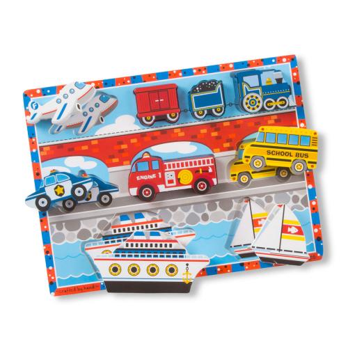 MELISSA & DOUG - PUSLESPILL CHUNKY VEHICLES