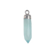 Sølv kjede m. aqua kalcedon & cubic zirkonia