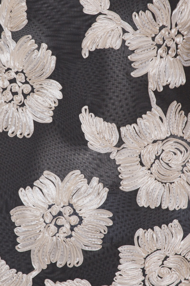 Flower Mesh Mini Dress - Oyester Mushroom comb - Image 2