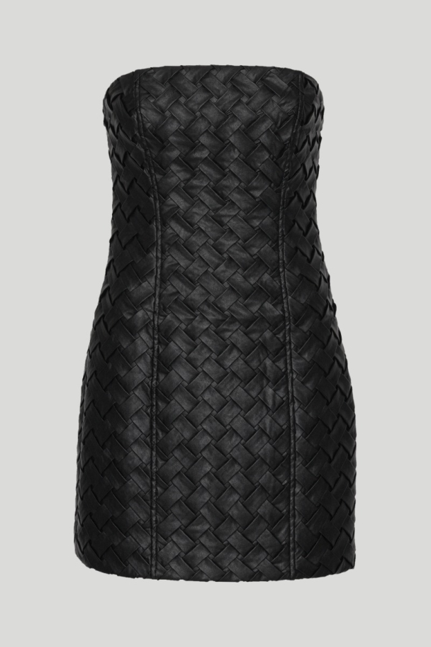 Braided Mini Dress - Black  - Image 5