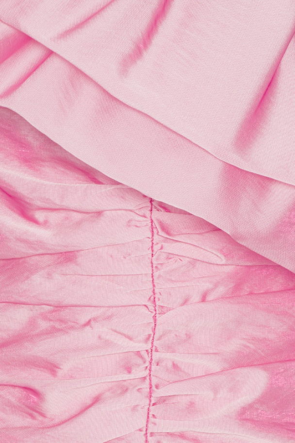Sheer Stain Ruffel Dress - Cameo Pink  - Image 3