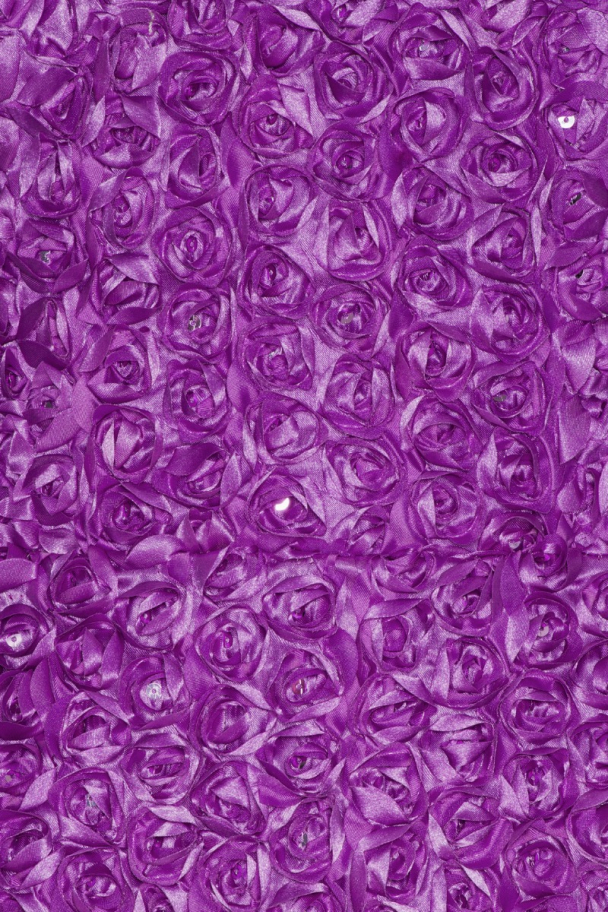3D Flower Mini Dress - Purple Cactus Flower  - Image 6