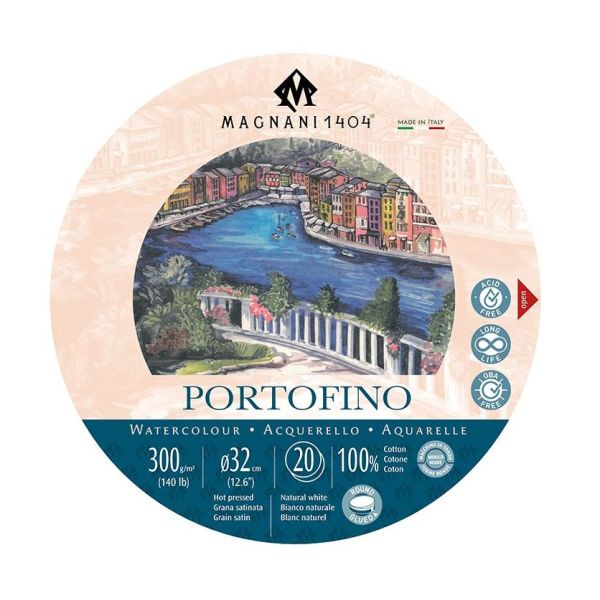 Magnani Portofino Watercolour HP 300g 20ark – Rund 32cm