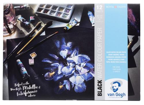 Van Gogh Akvarellblokk Black A4 360g – 12 ark