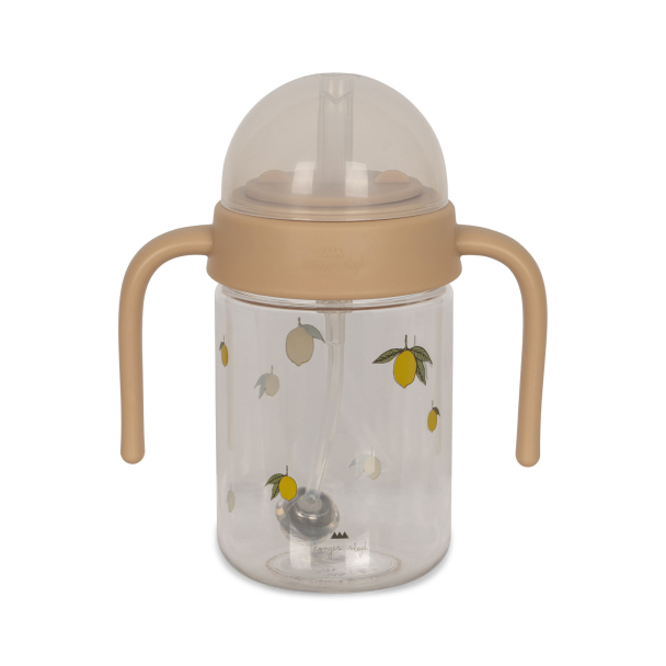 Konges Sløjd | Baby Bottle With Handle - Lemon
