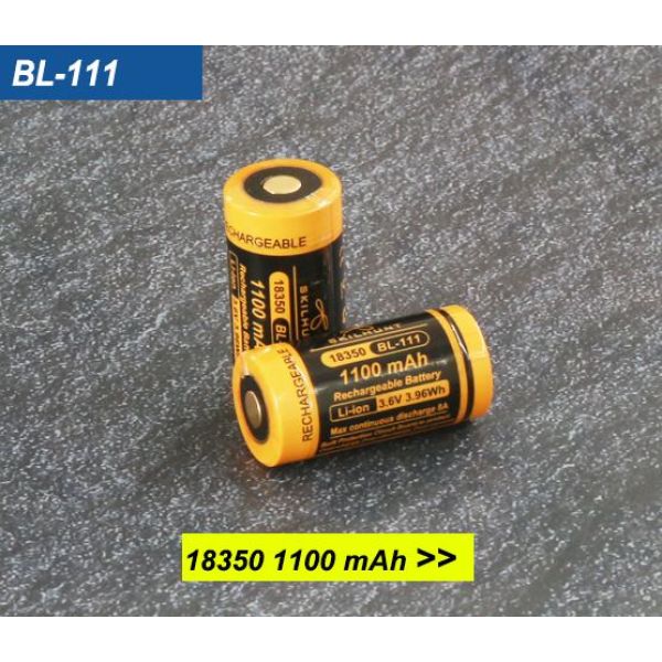 SKILHUNT BL-111 18350 1100mAh (Beskyttet batteri)