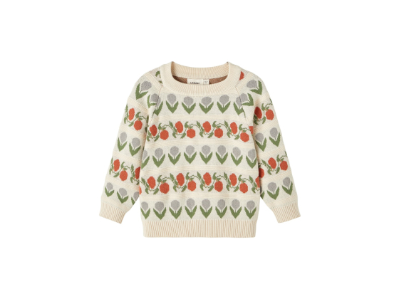 Strikket genser, Whitecap Gray - Lil' Atelier