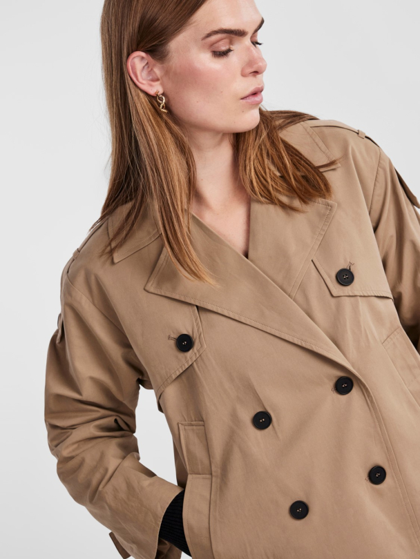 Y.A.S Minki Short Trenchcoat - Image 1