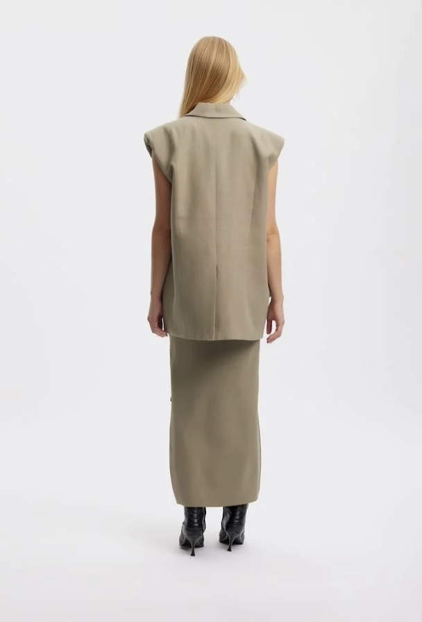 Birly Linen Waistcoast - Mermaid - Image 2