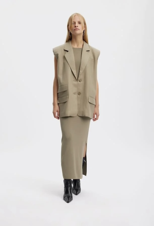 Birly Linen Waistcoast - Mermaid - Image 3