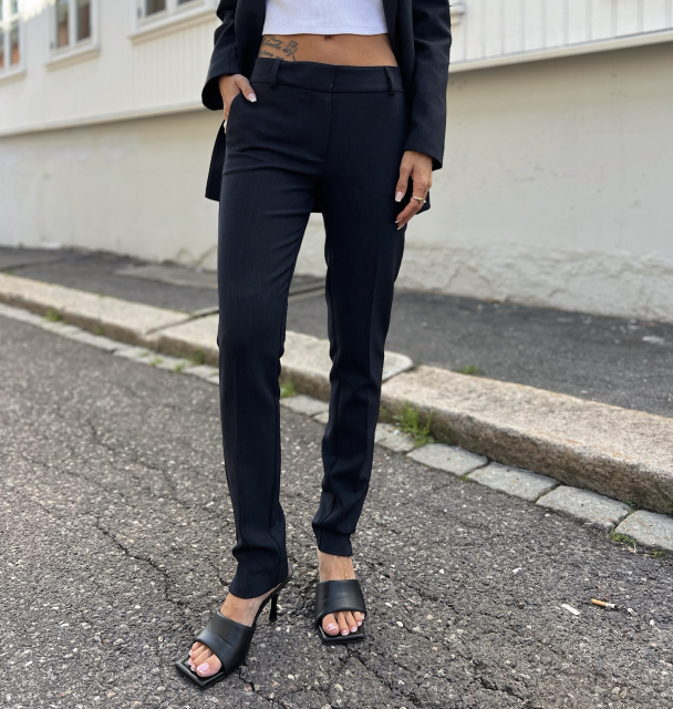 Rita Slim Pant - Dark Sapphire/Melange - Image 1