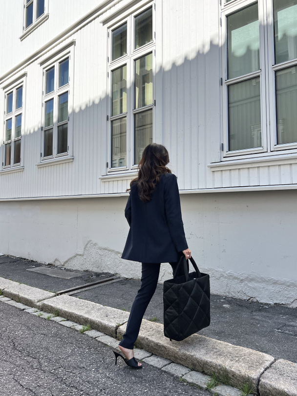 Rita Slim Pant - Dark Sapphire/Melange - Image 4