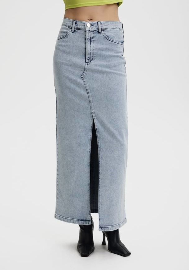 Siw Long Skirt - Light Blue Washed - Image 3