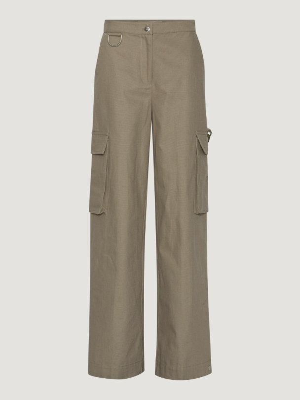 Canvas Wide Cargo Pants - Image 3