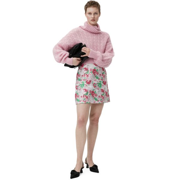 3D Jacquard Mini Skirt GRS