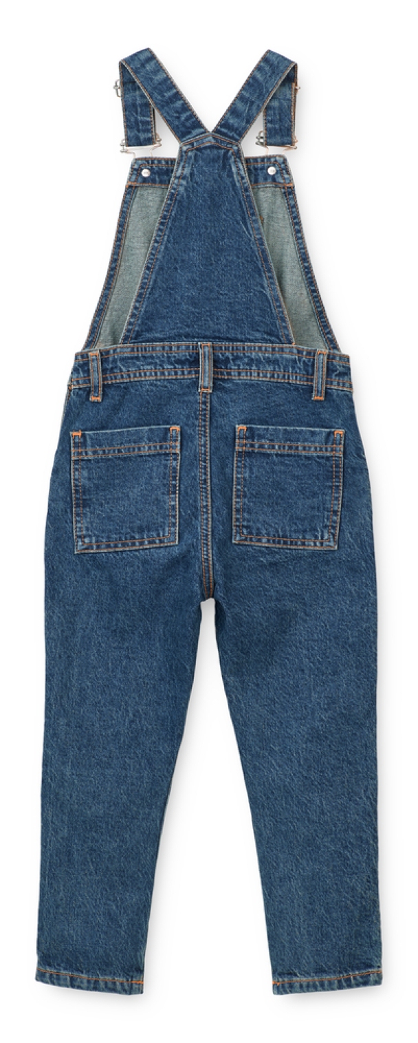 Indigo Denim Dungaree - Medium Blue Denim - Image 3