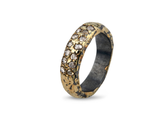 Ring Heritage Golden Pavé