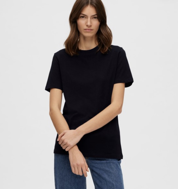 Myessential O-Neck Tee - Black - Image 2