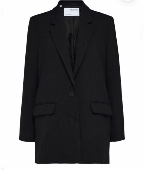 Rita Relaxed Blazer - Black