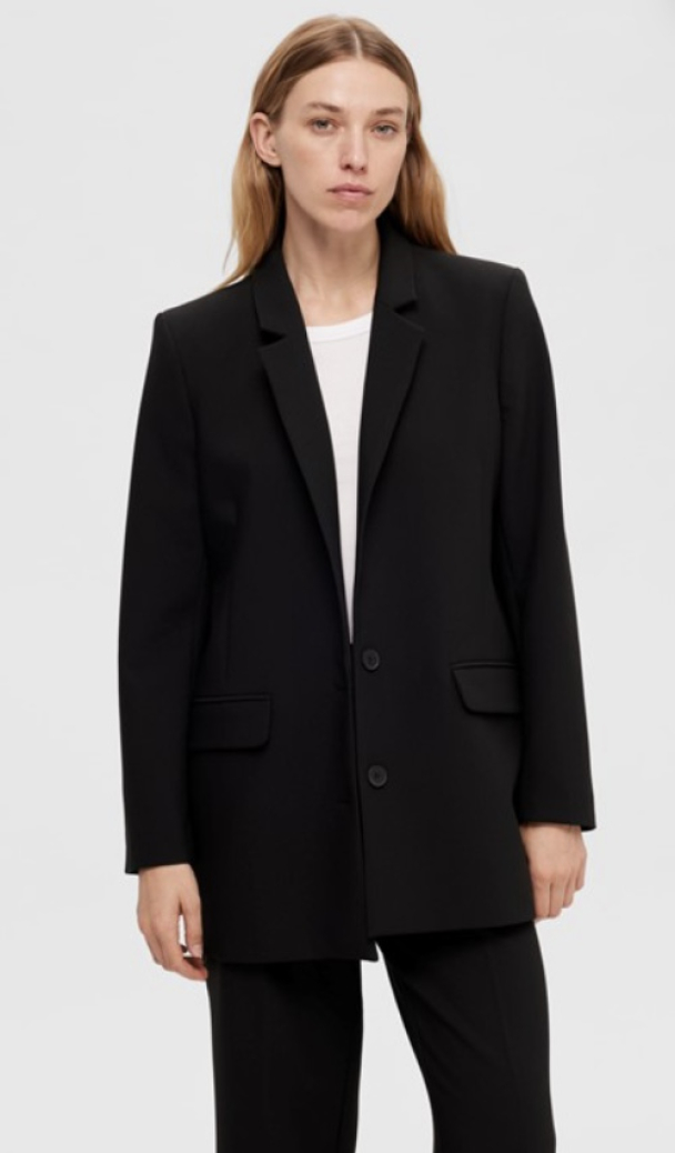 Rita Relaxed Blazer - Black - Image 3