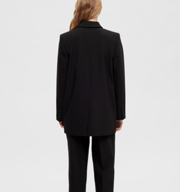 Rita Relaxed Blazer - Black - Image 4