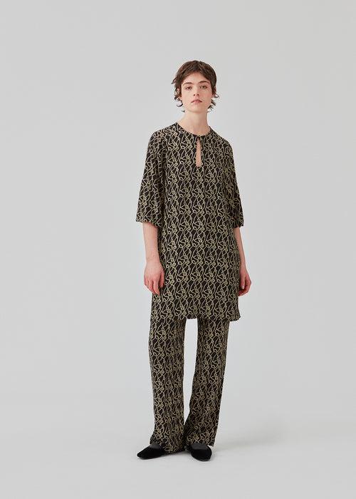 FelineMD Print Dress - Fall Rope