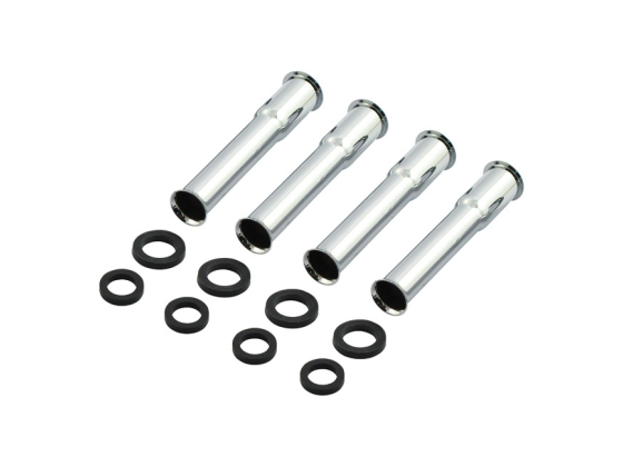 LOWER PUSHROD COVER KIT. 48-E79. CHROME