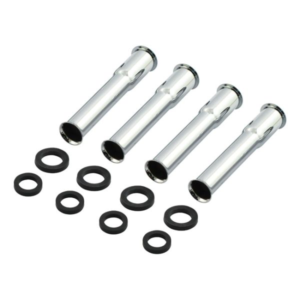 LOWER PUSHROD COVER KIT. 48-E79. CHROME