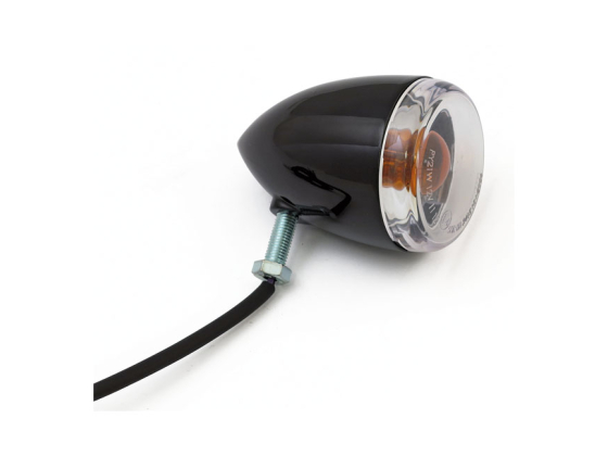 LATE-STYLE TURN SIGNAL ASSEMBLY. REAR. GLOSS BLACK