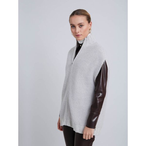 ParisaBBLeorosa Knit Vest - Chateau Grey