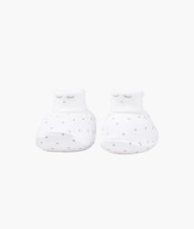 Livly | Saturday Footies - White/Silver Dots