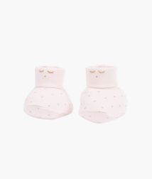 Livly | Saturday Footies - Pink/Gold Dots