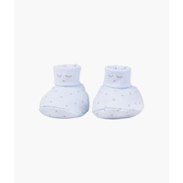 Livly | Saturday Footies - Blue/Silver Dots