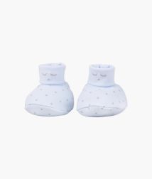 Livly | Saturday Footies - Blue/Silver Dots