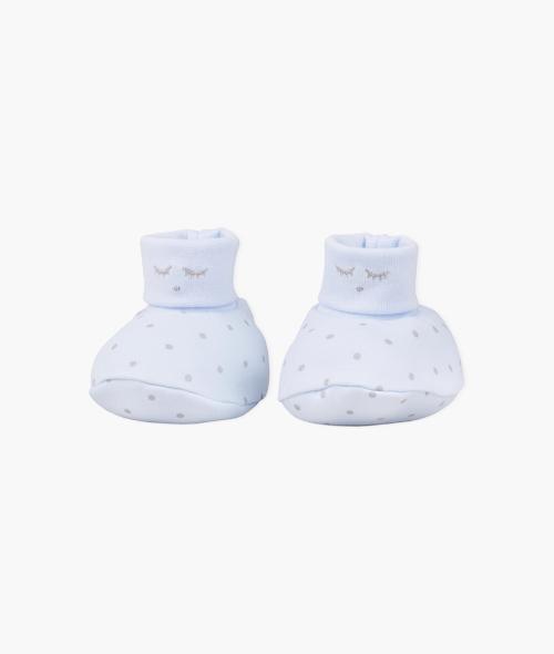 Livly | Saturday Footies - Blue/Silver Dots