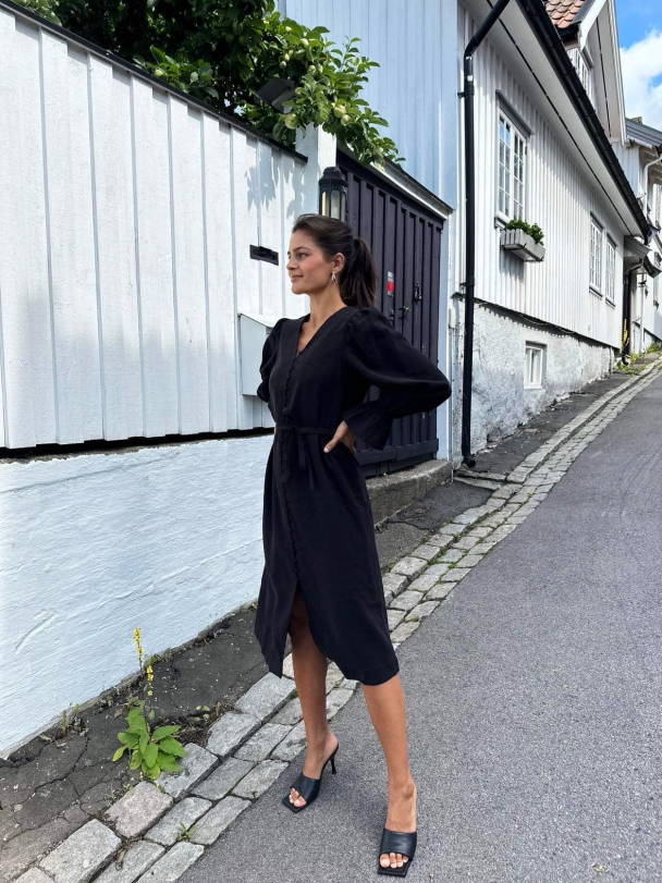 Melli Midi Dress - Black - Image 3