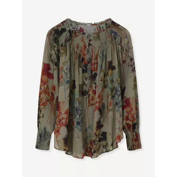 Amber, chiffon shirt
