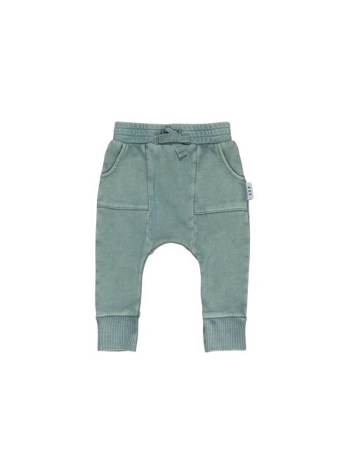 HUXBABY | Pocket Drop Crotch Pant - Vintage Slate