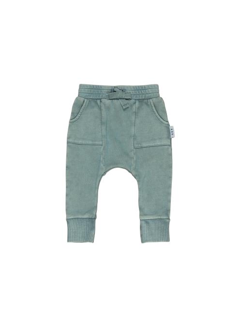 HUXBABY - POCKET DROP CROTCH PANT VINTAGE SLATE