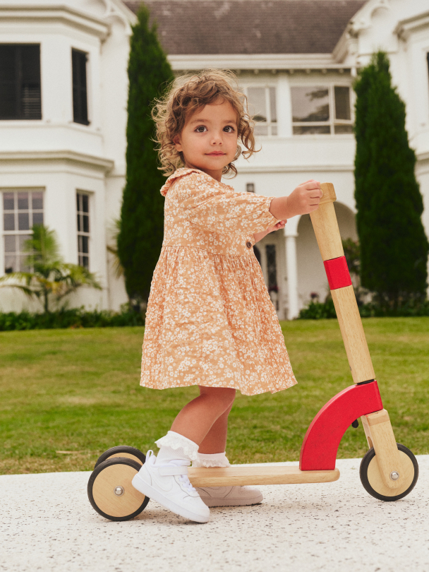 HUXBABY | Floral Collar Dress - Warm Glow - Image 5