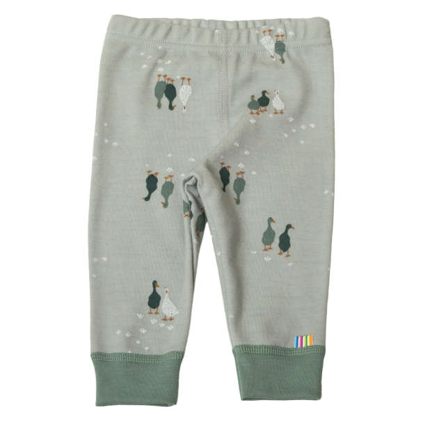 Leggings Ull/Bomull Goose - Mynte