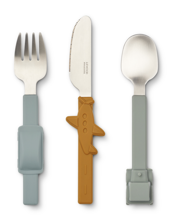 LIEWOOD - TOVE CUTLERY SET BLUE FOG MIX - Image 1