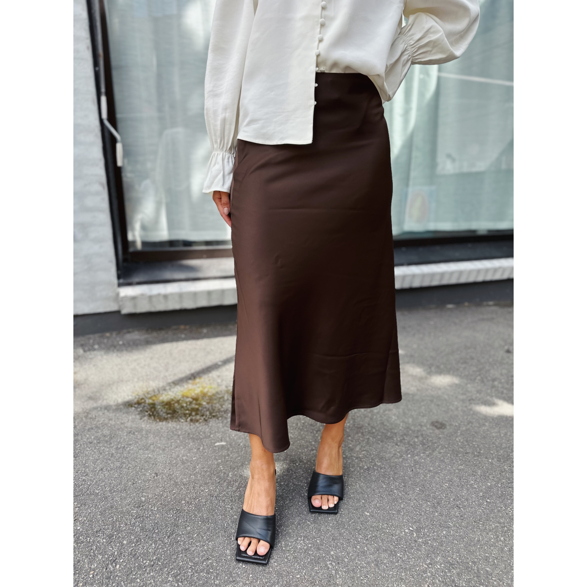 Lena midi skirt - Java Selected Femme - Seven Tønsberg