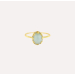 MESH - Stone Blue Ring (Forgylt)