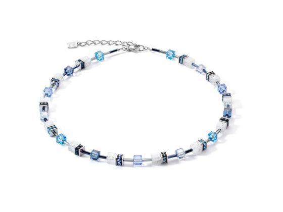 GEOCUBE Necklace Iconic Nature Blue & White