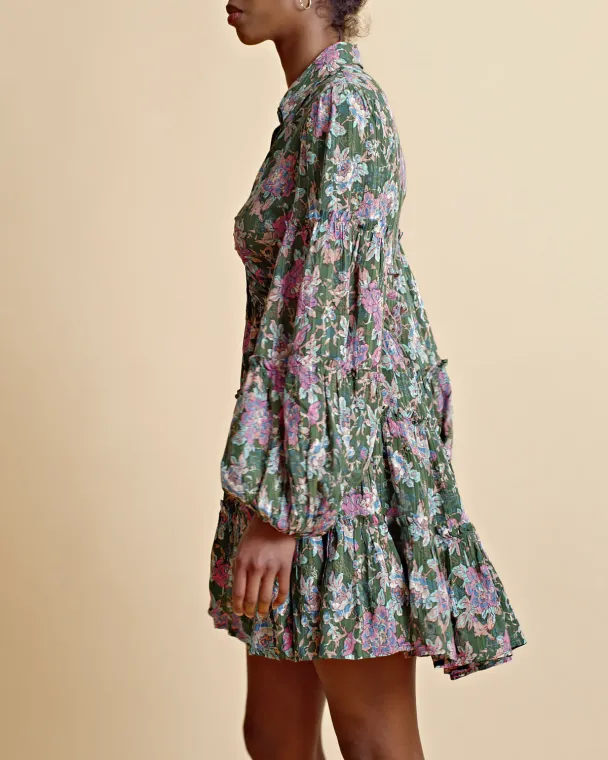 Boho Shirt Dress - Roses - Image 3