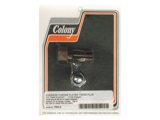 OVERSIZE TIMING/DRAIN PLUG & TAP KIT. ACORN