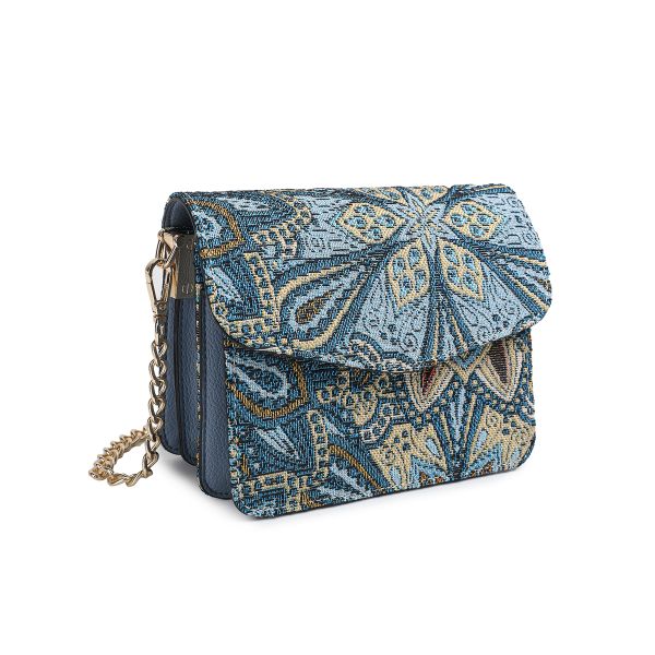 SILLE jaquard clutch blue 757541